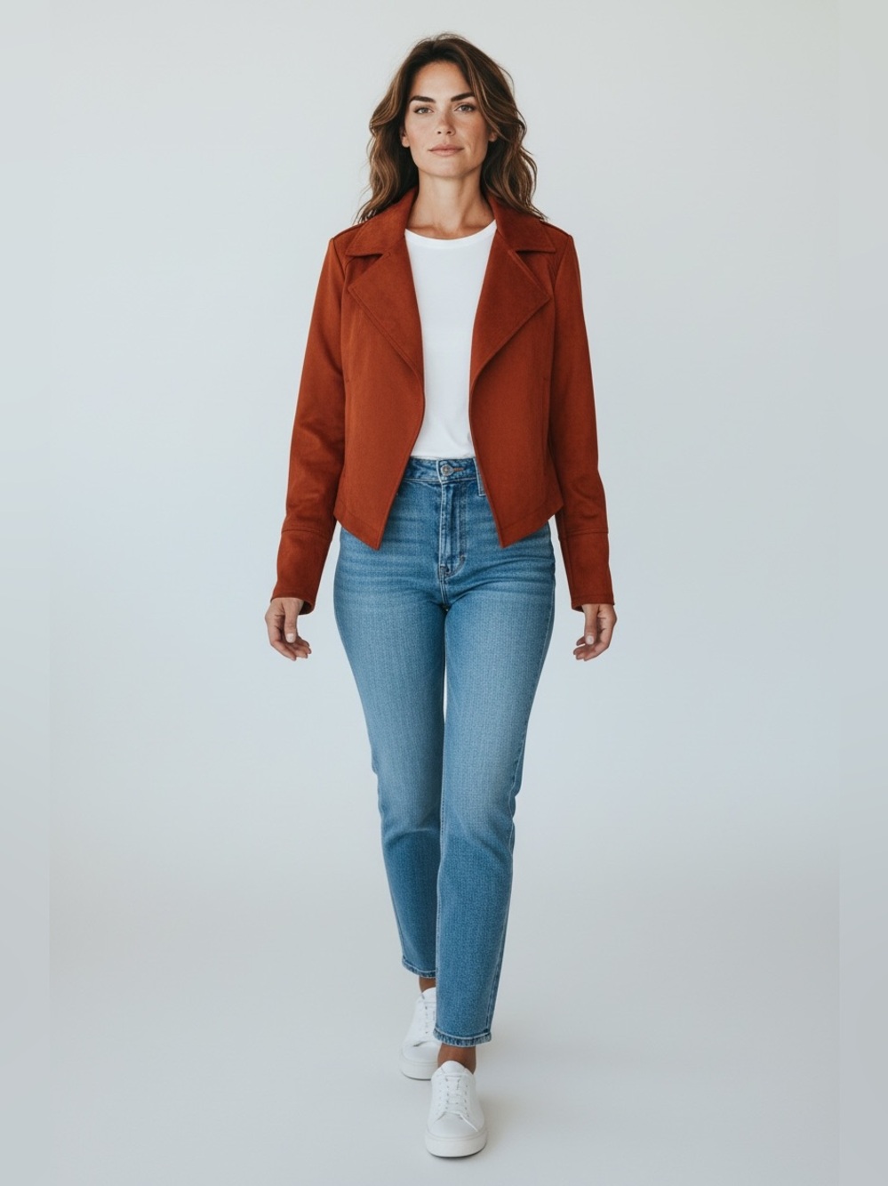 Philosophy Moto Jacket in deep orange XS Like New